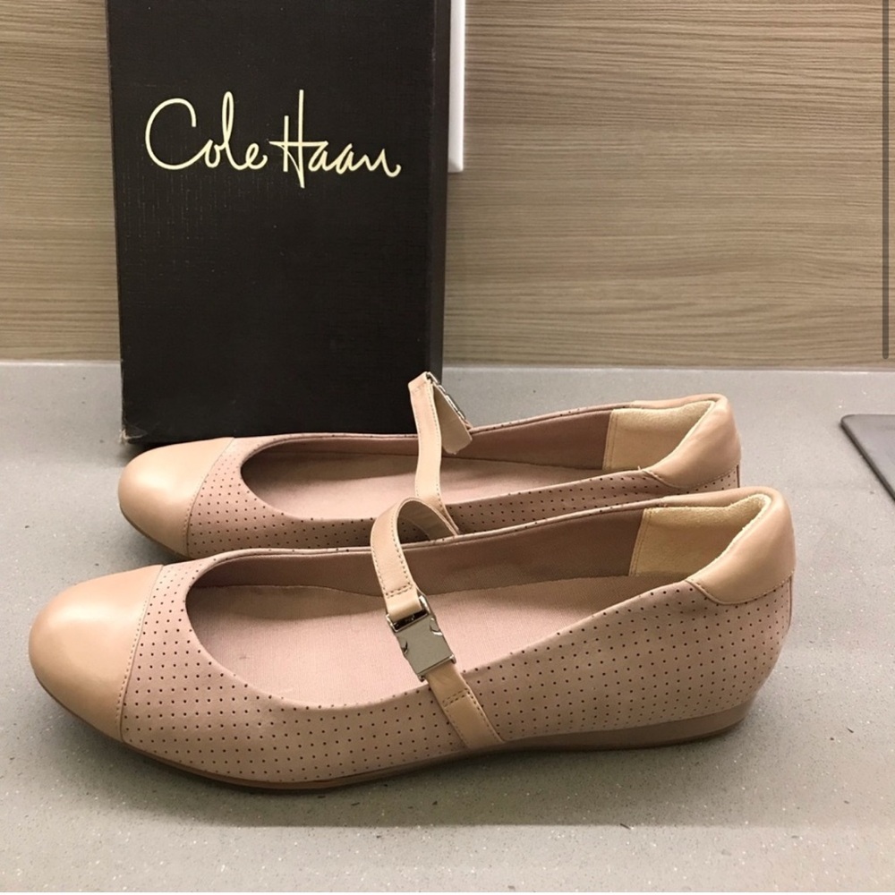 Cole Haan Women's Gilmore Mary Jane Leather Ballet Flat